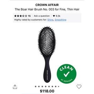 Crown Affair Boar Hair Brush 003
